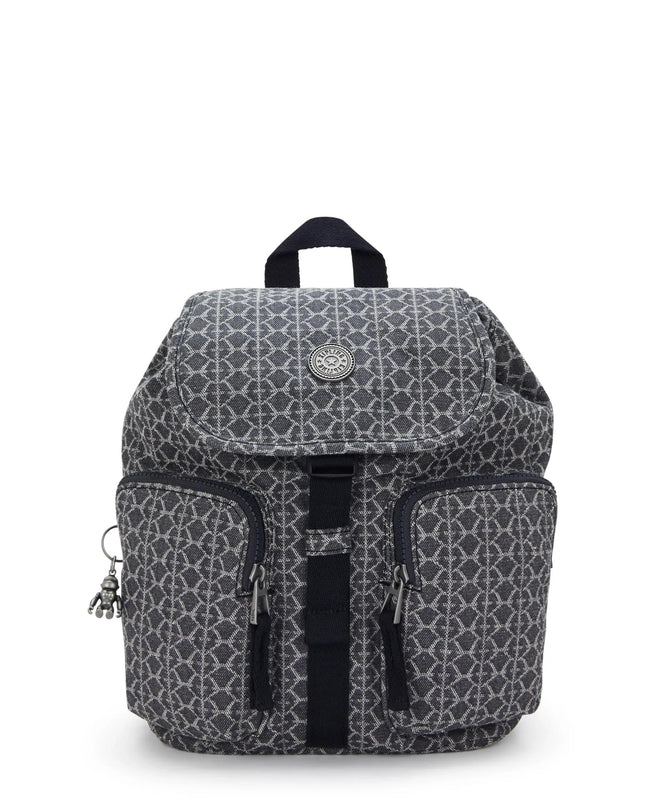 Kipling Zaino in Tessuto Denim Grigio ANTO S GREY DENIM Kipling 