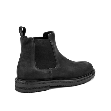 Frau Stivaletti Chelsea Uomo in Camoscio Nero 74A4 RUSTIC BLACK Frau 
