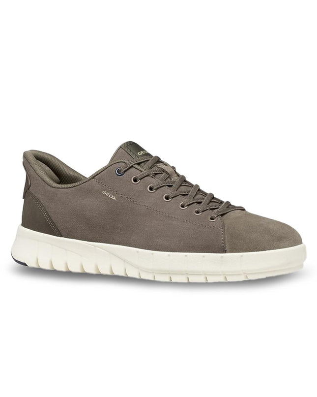 Geox Sneakers Uomo Flextride Plus FastIn Tessuto e Camoscio Grigio - MARIO SPATARELLA