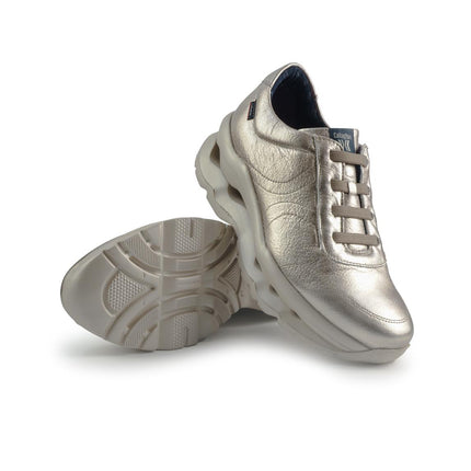 Callaghan Sneakers Donna Ammortizzata in Pelle Platino 18822 SOLE ORO Callaghan 
