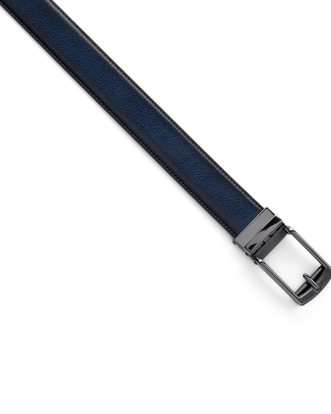 Frau Cintura Uomo con Chiusura a Scatto in Pelle Bule 148C NAVY Frau 