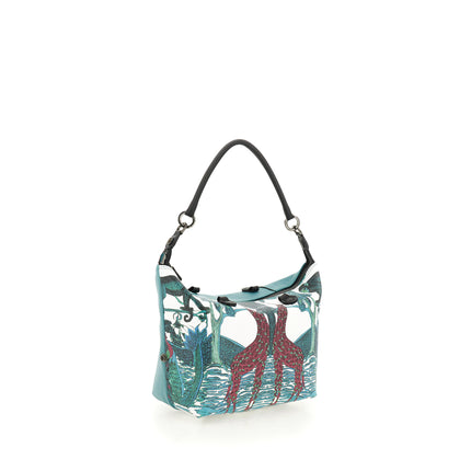 Gabs Borsa Convertibile e Trasformabile con Tracolla in Pelle Fantasia Jungle Tanzania G3 PLUS TG M JUNGLE TANZANIA Gabs 