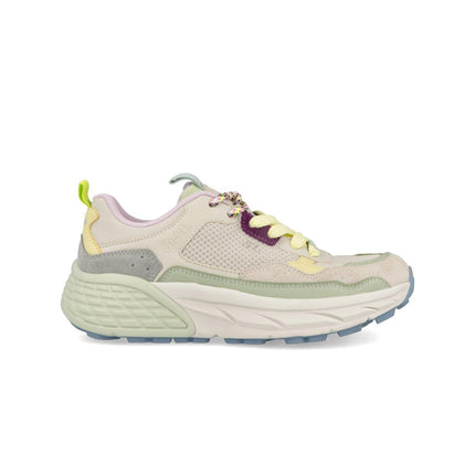 Jeep Sneakers Donna in Camoscio Multicolor Menta GROOVE MESH D OFF WHITE MINT Jeep Footwear 
