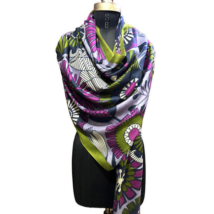 Foulard Spatarella in Cashmere Fantasia Multicolore - MARIO SPATARELLA