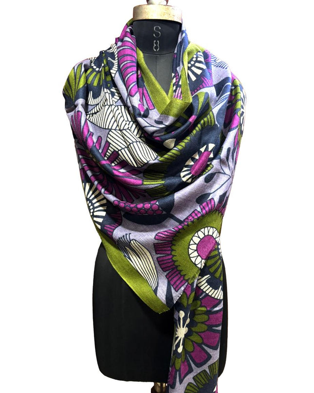 Foulard Spatarella in Cashmere Fantasia Multicolore - MARIO SPATARELLA