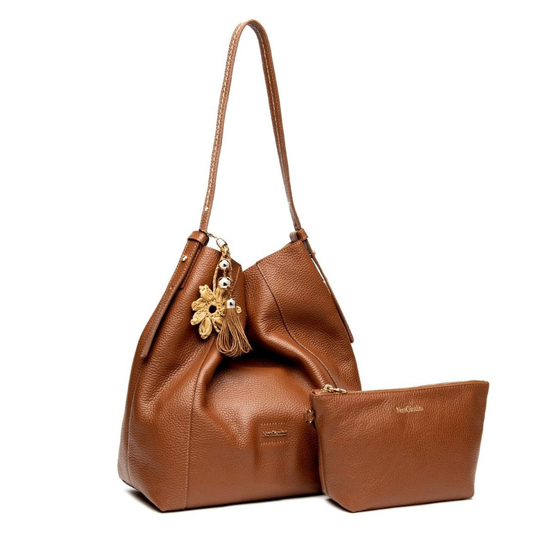 NeroGiardini Borsa Donna a Tracolla in Pelle Cuoio - MARIO SPATARELLA