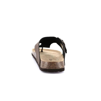 Grunland Sandali Infradito Uomo Plantare Sughero Doppia Fibbia Mogano CC3011 BOBO MOGANO Grunland 