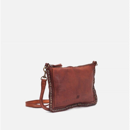 Biba Pochette con Borchie e Tracolla in Pelle Cuoio - MARIO SPATARELLA