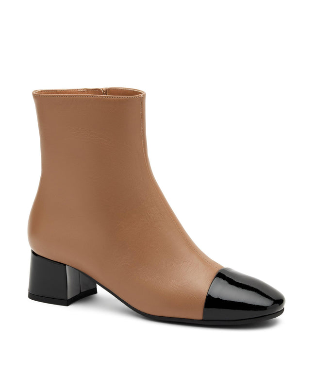 Stivaletti Donna Pelle Bicolore 66Q5 NOISETTE Frau 