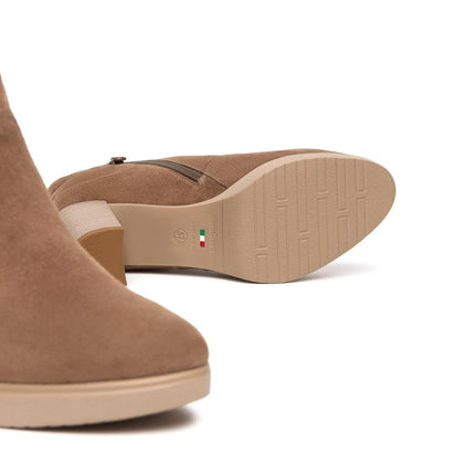 NeroGiardini Stivaletti Donna con Tacco e Plateau in Camoscio Mou - MARIO SPATARELLA