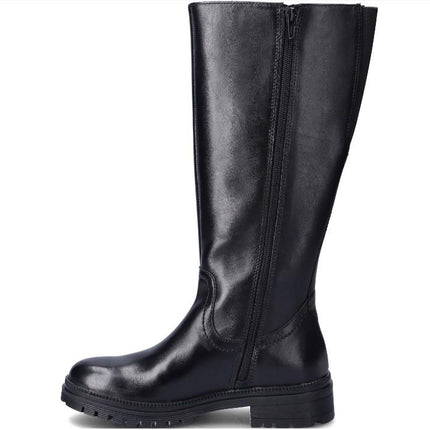 Stivali Donna in Pelle Nera WB54H12 PORTER BLACK Vueva 