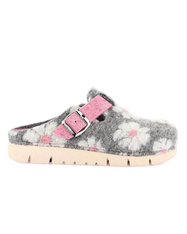 Grunland Pantofole Ciabatte Donna in Feltro Fantasia Grigio - MARIO SPATARELLA
