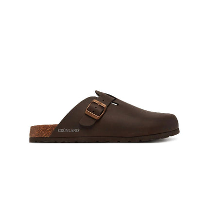Grunland Sandali Plantare Morbido Sughero Bio Uomo in Pelle Marrone CB0731 BOBO MARRONE Grunland 