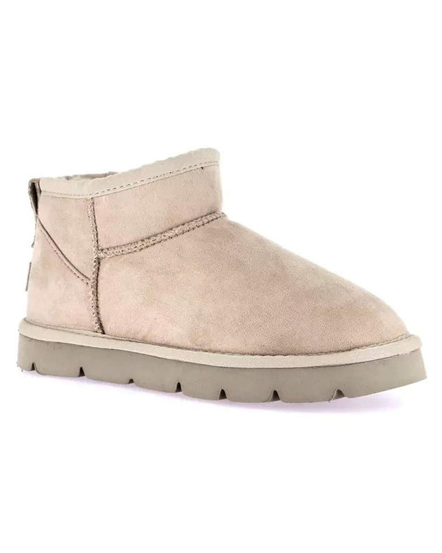 Short Sheepskin Boot Ultra Mini Beige - MARIO SPATARELLA