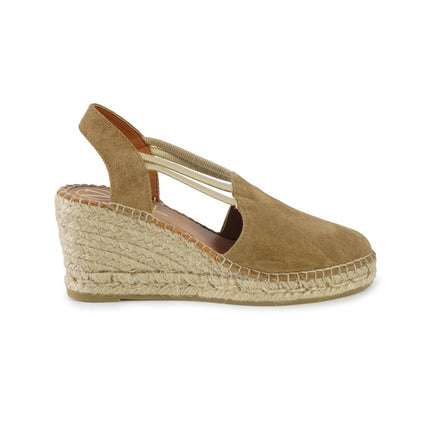 Viguera Espadrillas Alpargatas Donna con Elastici in Camoscio Whisky 1824 CUOIO Viguera 
