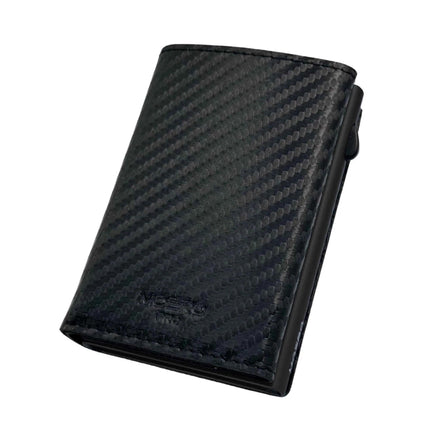 Moero Pro Plus Carbon Black Zip Portafoglio Slim - MARIO SPATARELLA