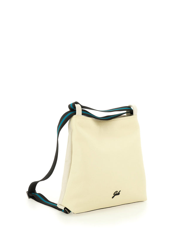 Gabs Borsa Zaino Trasformabile in Pelle Lino Panna - MARIO SPATARELLA