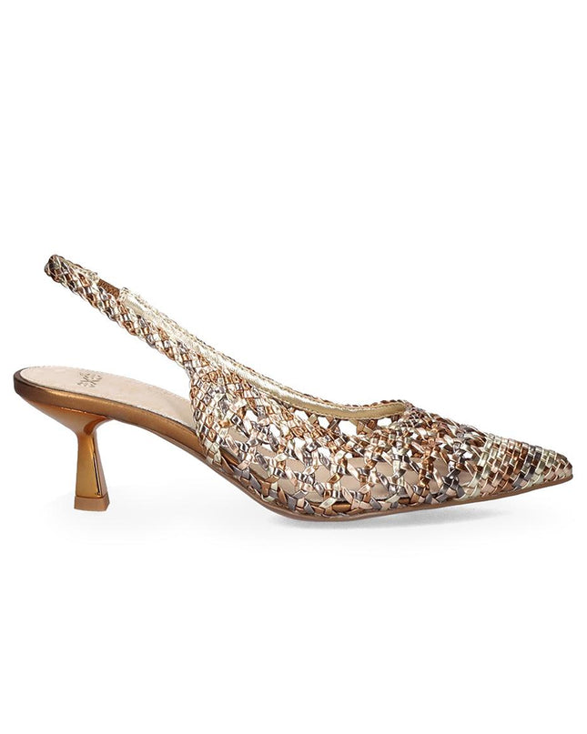 Exe Chanel Sling Back Donna Intrecciato Laminato Multicolor SELENA 851 METAL Exe 
