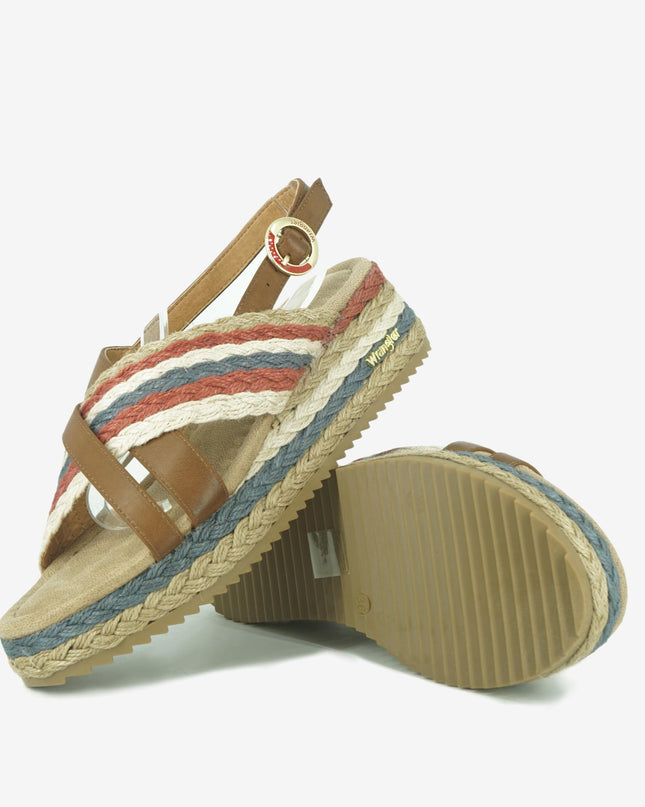 Sandali Donna con Zeppa KIM FLAG CROSS NAVY Wrangler 
