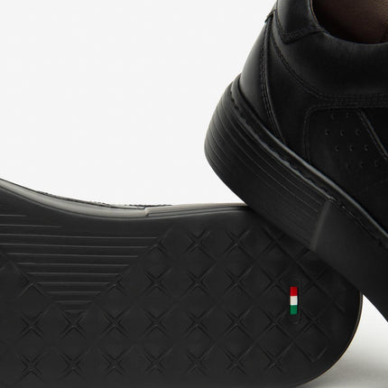Nero Giardini Sneakers Uomo in Pelle Nero I500970U NERO 100 Nero Giardini 