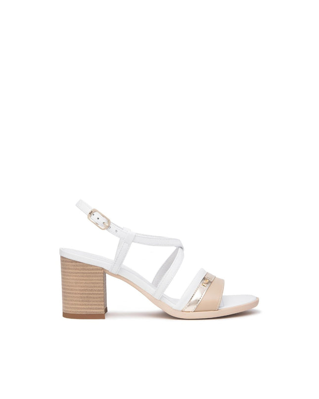Nero Giardini Sandali Donna con Tacco Multicolore Lino - MARIO SPATARELLA