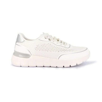 Grunland Sneakers Slipon Traforata Donna in Tessuto Bianco - MARIO SPATARELLA