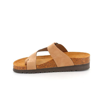 Grunland Sandali Infralluce Donna Plantare Sughero in Nabuk Taupe CB0327 HOLA TAUPE Grunland 