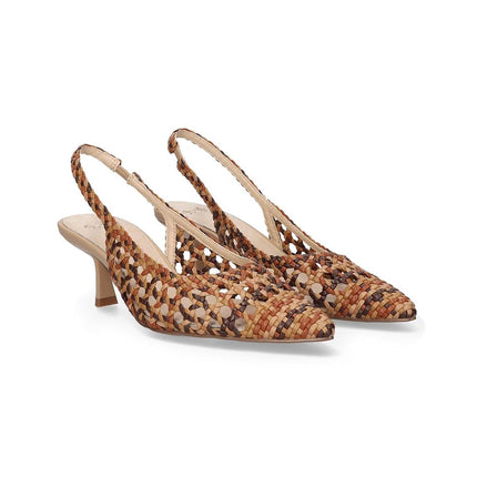 Exe Chanel Sling Back Donna Intrecciato Multi Cuoio SELENA 851 BEIGE Exe 