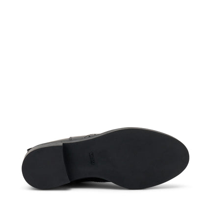 Stivaletti Frau Chelsea Oxford Donna in Pelle Nero 95U2 BRUSH BLACK Frau 