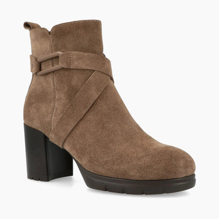 Impronte Stivaletti Donna con Tacco in Camoscio taupe FENICE BUCKLE TAUPE Impronte 