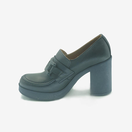 Mocassini Donna Tacco Alto Z3201 NAVY Bueno 