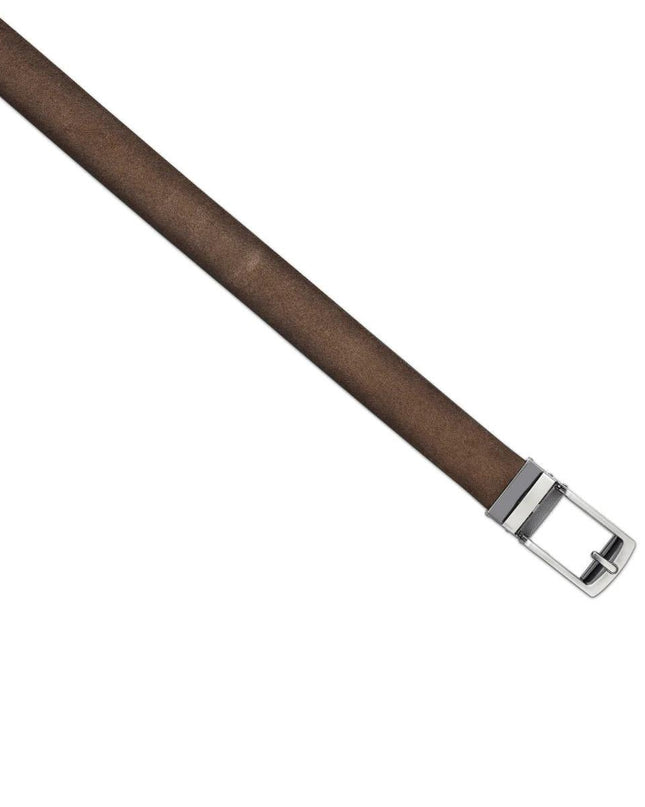 Frau Cintura Uomo con Chiusura a Scatto in Camoscio Marrone - MARIO SPATARELLA