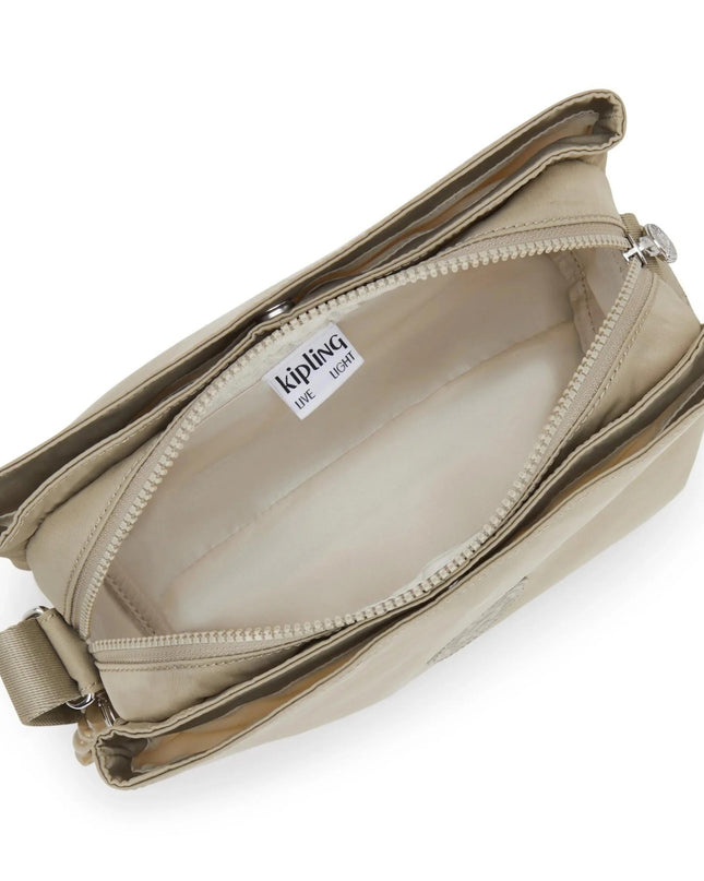 Kipling Borsa Doanna Media in Tessuto Beige - MARIO SPATARELLA