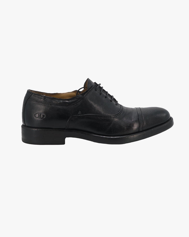 Stringate Uomo in Pelle Nera GOR20 NERO Rogal's 