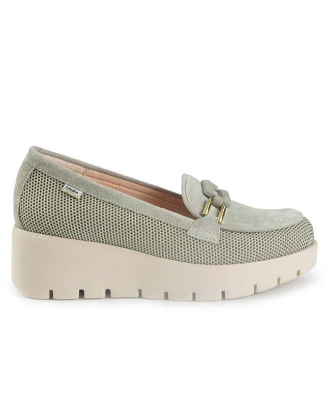 Callaghan Mocassini Donna con Zeppa in Pelle Scamosciata Oliva 32120 AMAL OLIVA Callaghan 