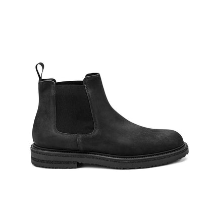 Frau Stivaletti Chelsea Uomo in Camoscio Nero 74A4 RUSTIC BLACK Frau 