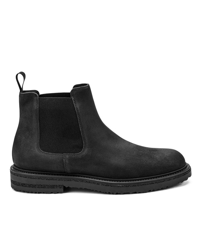 Frau Stivaletti Chelsea Uomo in Camoscio Nero 74A4 RUSTIC BLACK Frau 