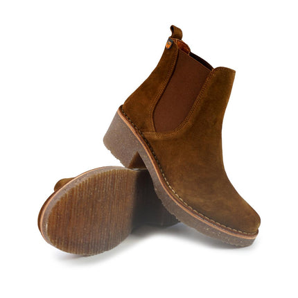 Jungla Stivaletti Chelsea Donna Camoscio Cuoio 8216 MOGANO Jungla 