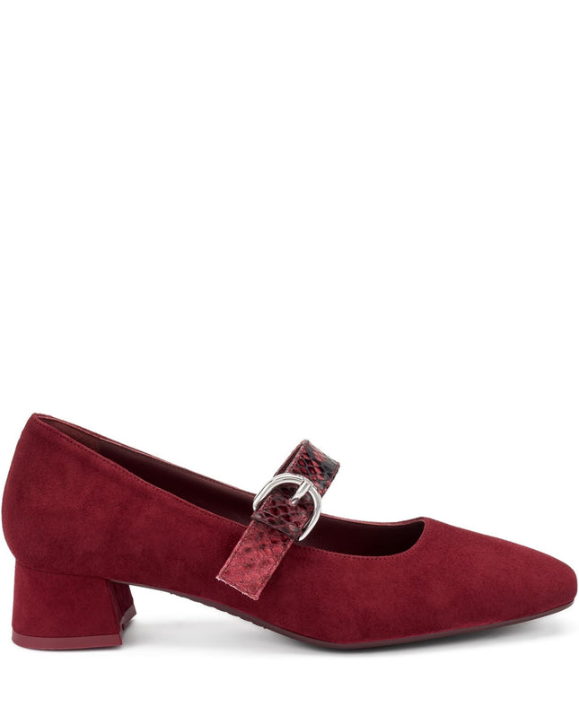 Decolletè Frau Mary Jane in Camoscio Bordo - MARIO SPATARELLA