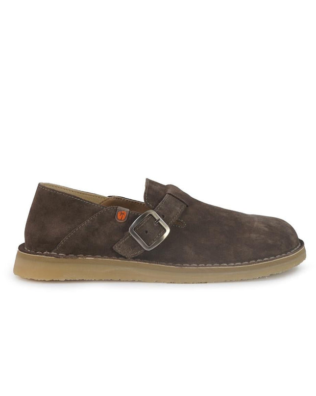 Jungla Mocassino Barefoot Donna con Fibbia in Camoscio Marrone - MARIO SPATARELLA