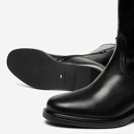 Nero Giardini Stivali Donna conTacco Basso in Pelle Nero I514703D NERO 100 Nero Giardini 