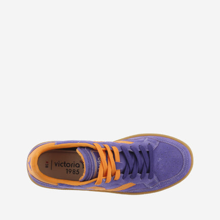 Victoria Sneakers Bassa Donna in Pelle Viola Multi - MARIO SPATARELLA