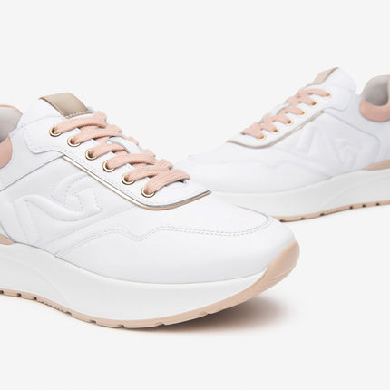 Nero Giardini Sneakers Donna Bassa in Pelle Bianca E512884D BIANCO 707 Nero Giardini 