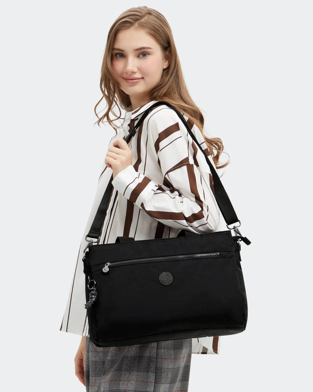 Borsa Lavoro Kipling Lapdop 13 Pollici con Tracolla in Tessuto Nero ELYSIA WORK S INFINITE BLACK Kipling 