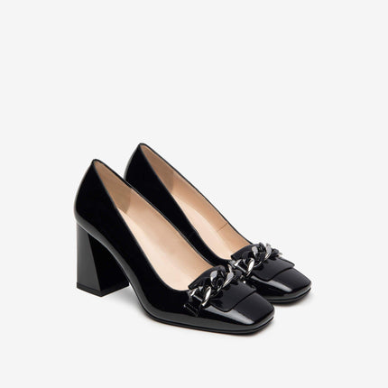 Decollete Catena Vernice Nero E409491D NERO 100 Nero Giardini 