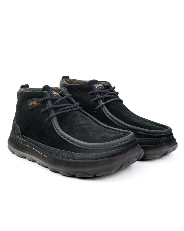 Jeep Stivaletti Polacchino Uomo in Camoscio Blu Navy KAUAI WALLABEE MID SUEDE NAVY Jeep Footwear 