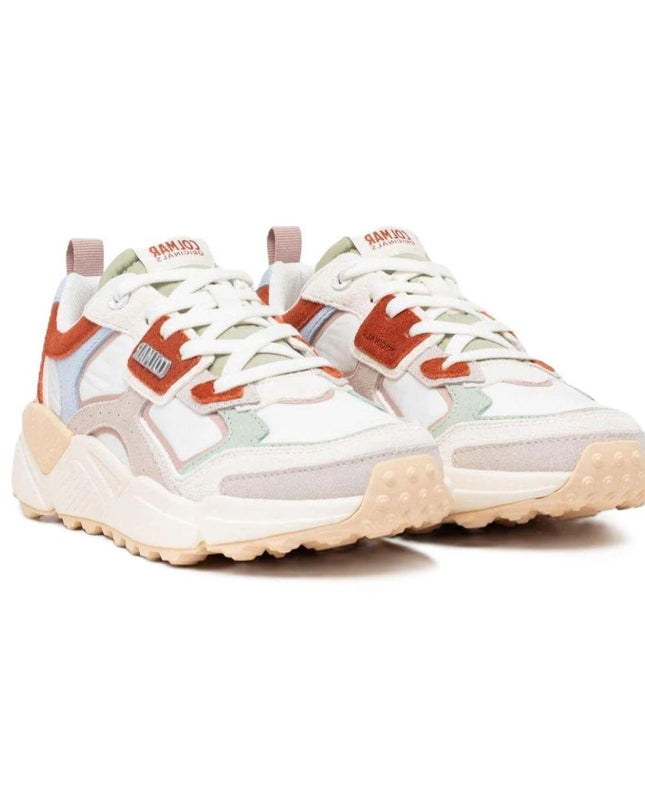 Sneakers Colmar Donna in Pelle Multicolor Bianco GARNER VIBE MULTICOLOR WHITE Colmar 