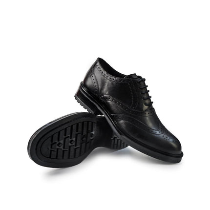 Vueva Francesine Stingate Donna con Impuntura in Pelle Nero WS66R02 SIENA BLACK Vueva 