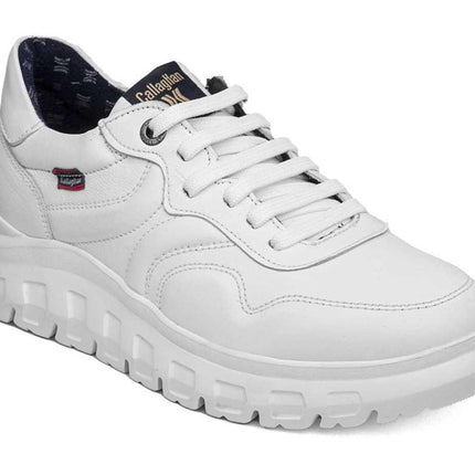 Sneakers Bassa Pelle Bianco 55340 SQUALO WHITE Callaghan 
