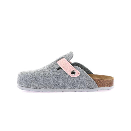 Grunland Pantofola Ciabatta Donna in Feltro Grigio - MARIO SPATARELLA